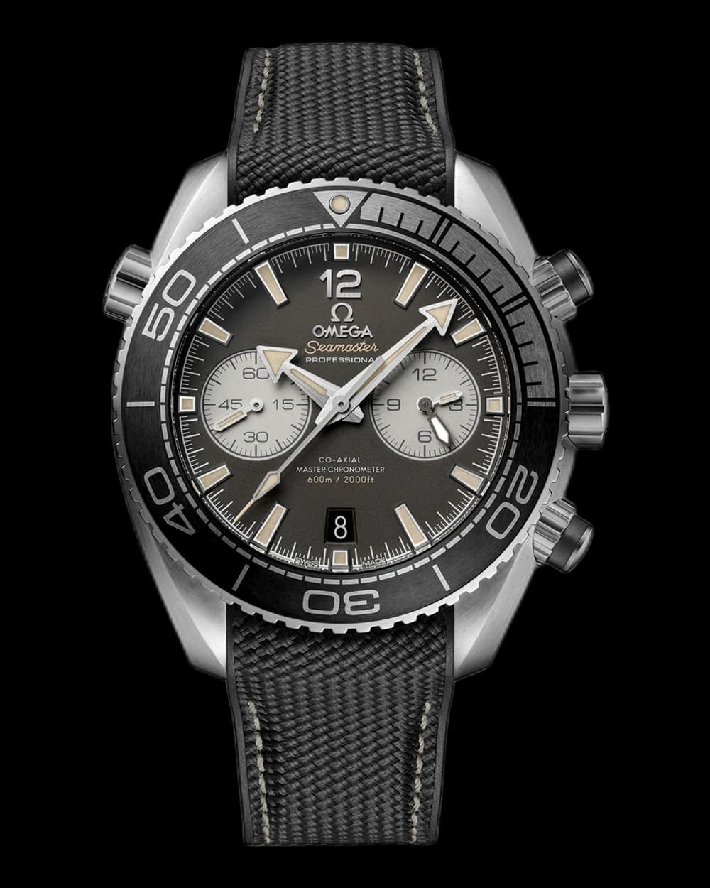 Omega Seamaster Planet Ocean 600M 45.5 mm, Steel on Rubber Strap 215.32.46.51.01.004